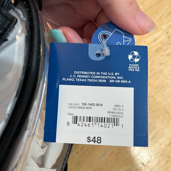 Clear Panda Backpack NWT - Picture 5 of 6